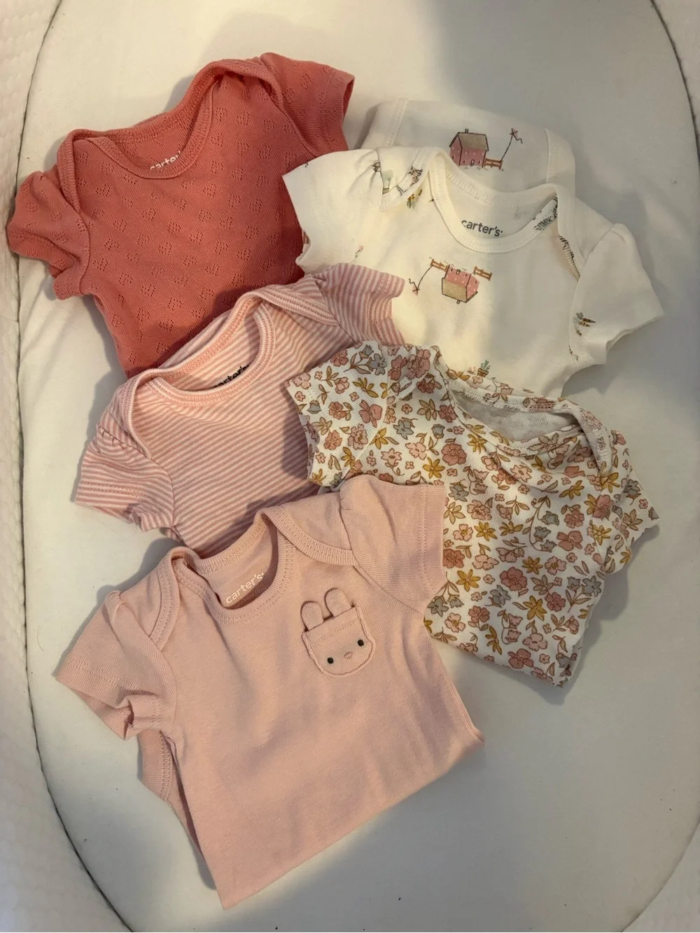 Carters Onesie Set of 5 | Pink